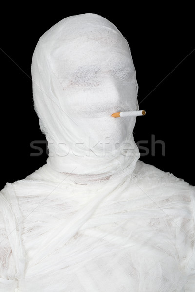 Mummy with cigarette Stock photo © pzaxe