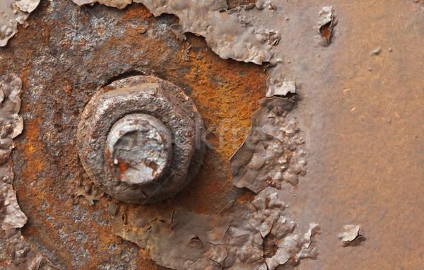 Rusty nut closeup Stock photo © pzaxe