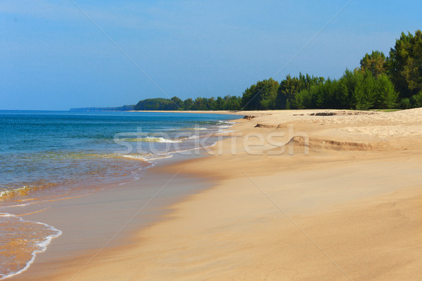 Thailand untouched deserted beach Stock photo © pzaxe