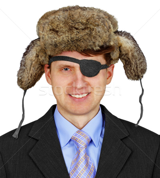 Russian pirate in business - isolated on white background Stock photo © pzaxe