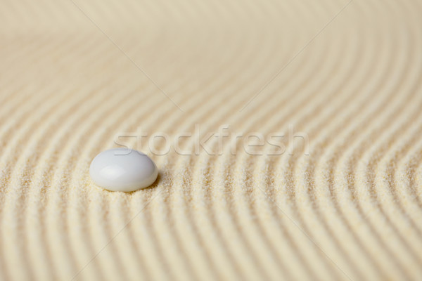 Abstract background of sand with white glass stone Stock photo © pzaxe