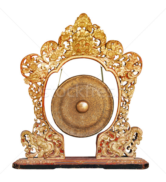 Traditional balinese gong - musical instrument isolated on white Stock photo © pzaxe