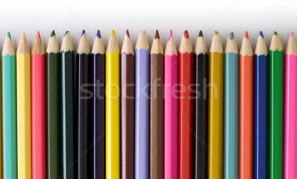 Set of colour pencils Stock photo © pzaxe
