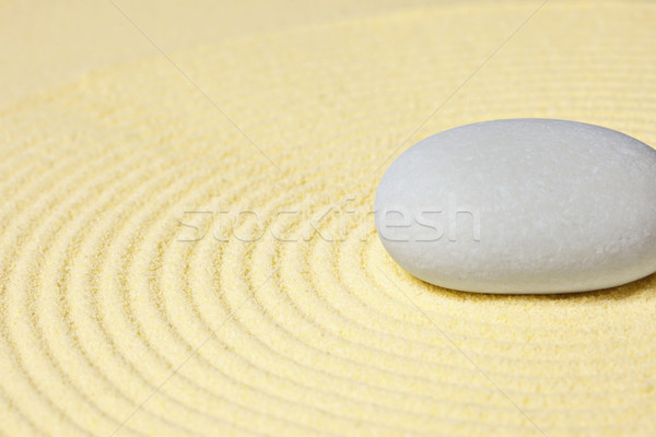 Kő homok körkörös minta citromsárga művészet Stock fotó © pzaxe