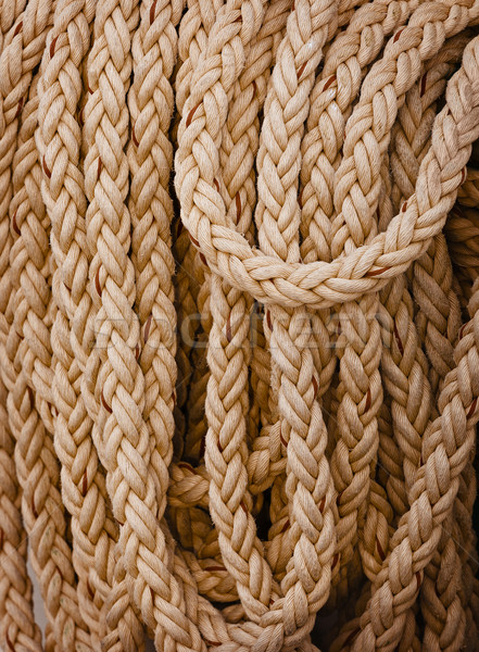 Heavy nautical linen rope Stock photo © pzaxe