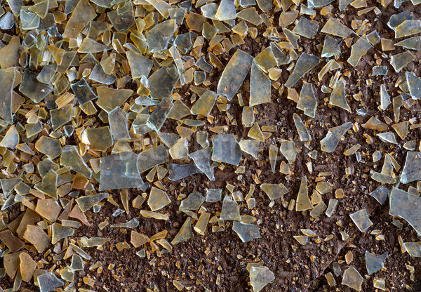 Dirty floor and splinters of glass Stock photo © pzaxe