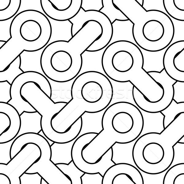 Semplice geometrica vettore pattern elementi bianco Foto d'archivio © pzaxe