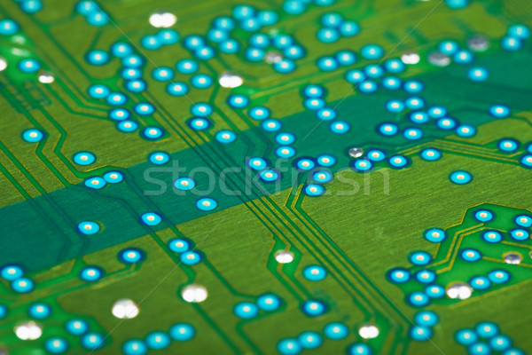 Electronic green circuit board Stock photo © pzaxe