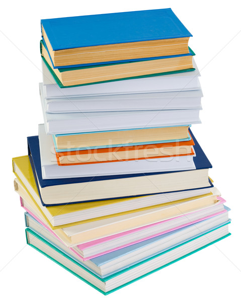 Big pile of books on a white background Stock photo © pzaxe
