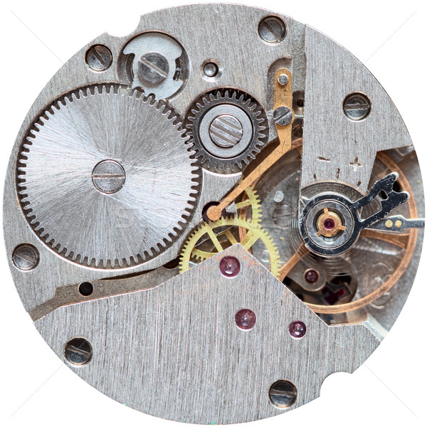 Old clockwork it is isolated on a white background Stock photo © pzaxe