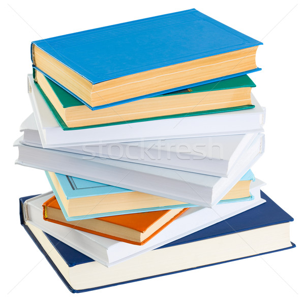 Pile of books on a white background Stock photo © pzaxe