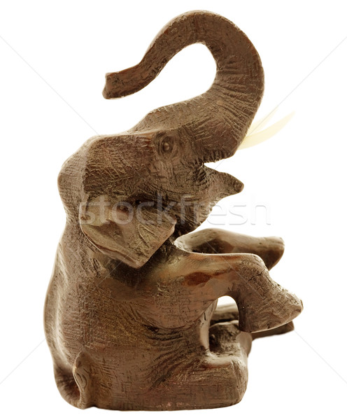 Brown statuette of elephant Stock photo © pzaxe