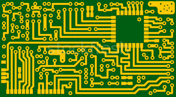 Electronic green circuit background - eps8 Stock photo © pzaxe