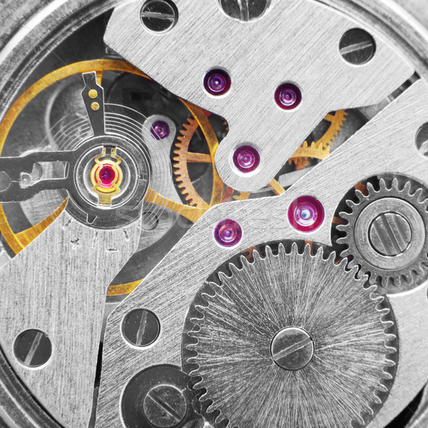Metal clockwork (macro-photo) Stock photo © pzaxe
