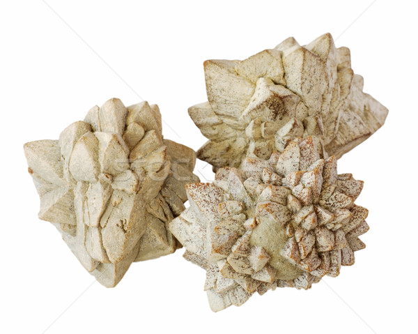 Trei minerale felii alb murdar Imagine de stoc © pzaxe