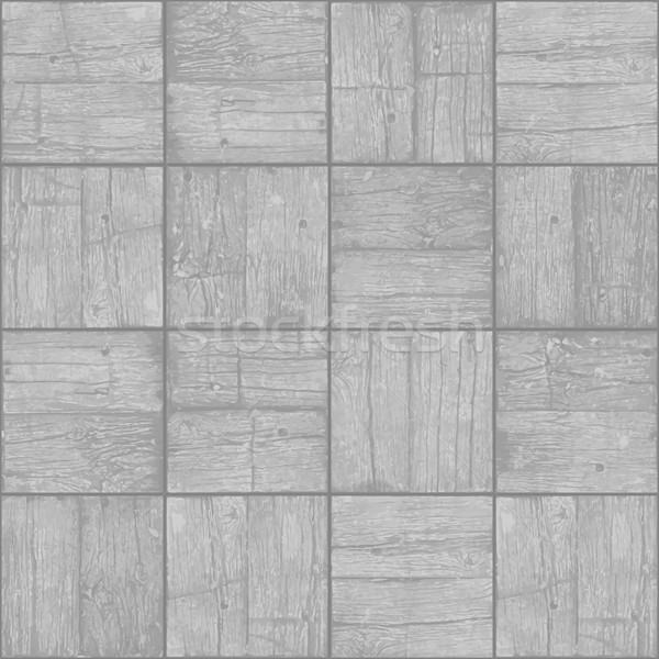 Old parquet floor background - vector monochrome grunge element  Stock photo © pzaxe