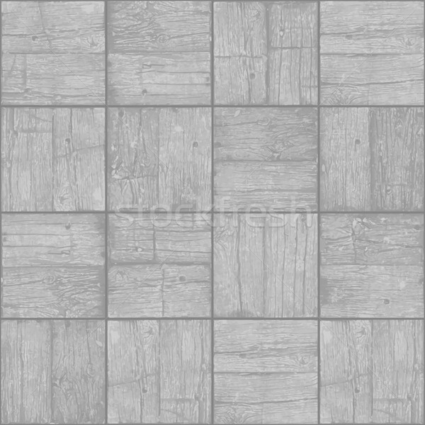 Old parquet floor background - vector monochrome grunge element  Stock photo © pzaxe