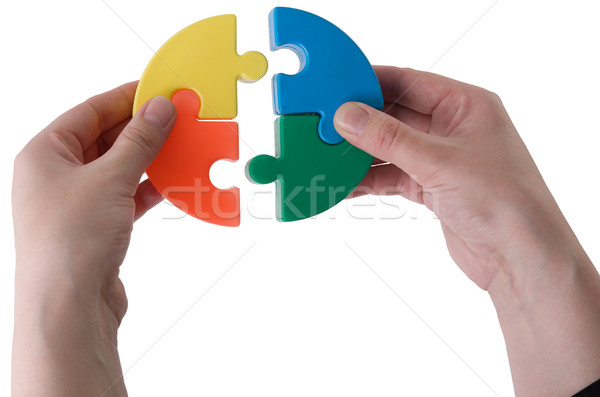 Stock photo: Multi-coloure puzzle
