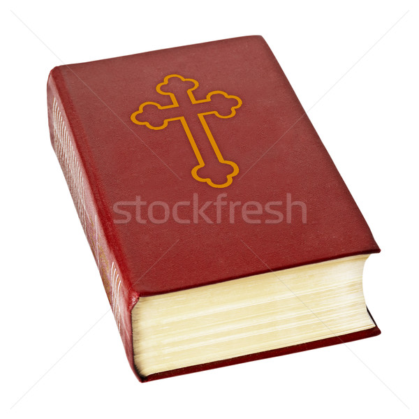 Holy bible book on white background Stock photo © pzaxe