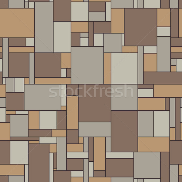 Seamless Vector Pattern Of Linoleum In Vintage Colors Vector