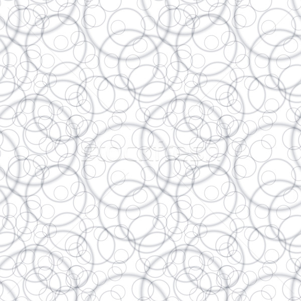 Vector seamless pattern - geometric chaotic circular light backg Stock photo © pzaxe