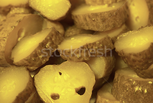 Pickled cucumbers - cornichons Stock photo © pzaxe