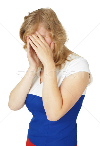 Young woman crying Stock photo © pzaxe