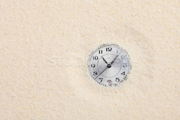 Foto d'archivio: Antica · guardare · sabbia · spiaggia · texture · clock