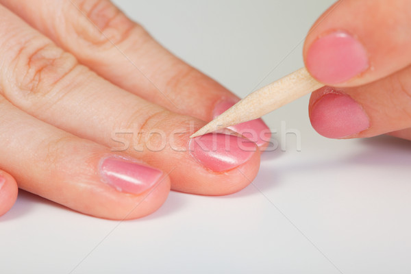 Procedure for Nail Care - Cuticle removal Stock photo © pzaxe
