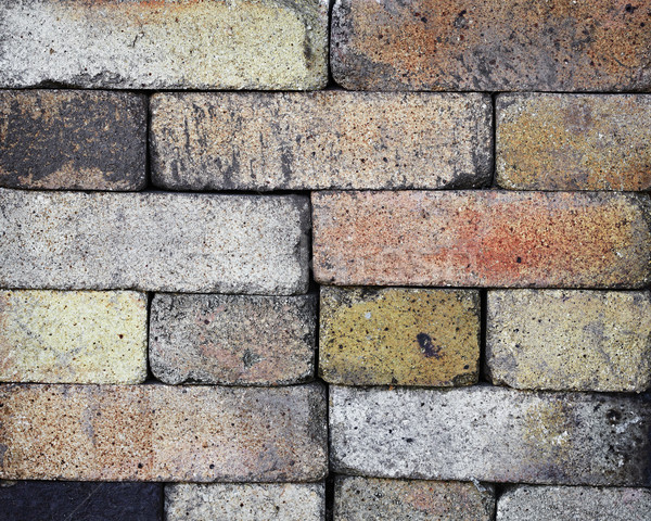 Stacked fireproof bricks background Stock photo © pzaxe