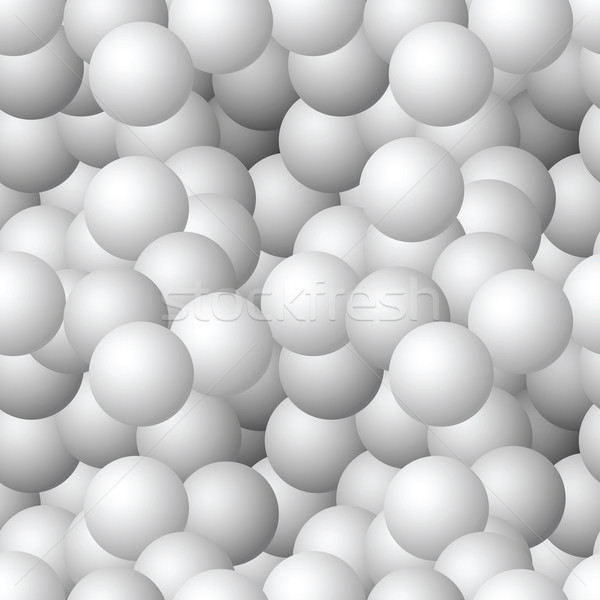Seamless pattern - monochrome matt balls Stock photo © pzaxe