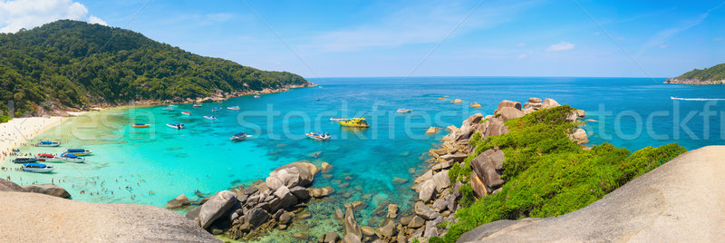 Bella spiaggia tropicale Thailandia blu cielo blu Foto d'archivio © pzaxe