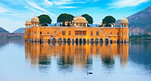 Water Palace at day - Jal Mahal Rajasthan, Jaipur, India Stock photo © pzaxe