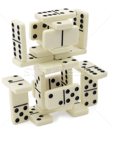 Abstract figure of dominoes Stock photo © pzaxe