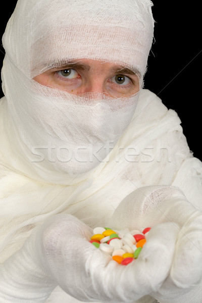 Man in bandage Stock photo © pzaxe