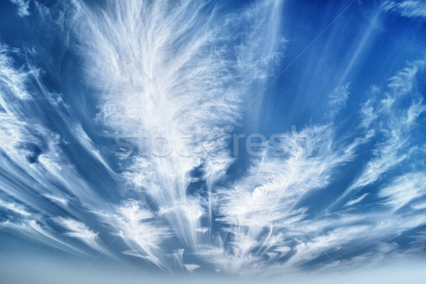 Daytime sky with stratus clouds Stock photo © pzaxe