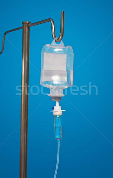 Medicină pipeta antibiotic albastru recipient medical Imagine de stoc © pzaxe