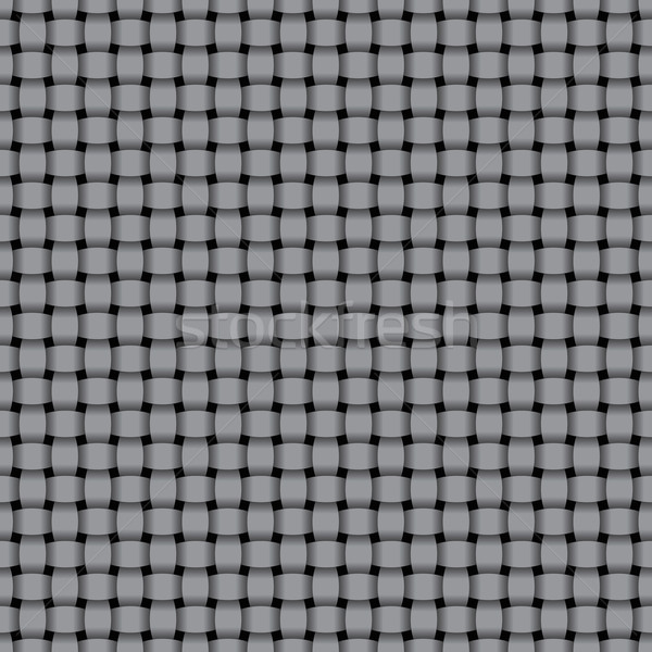 Interlaced gray pattern - vector seamless background Stock photo © pzaxe