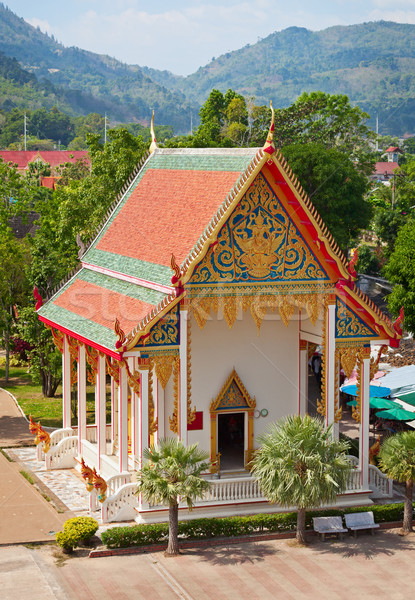 Old building - part of Buddhist temple complex. Thailand. Stock photo © pzaxe