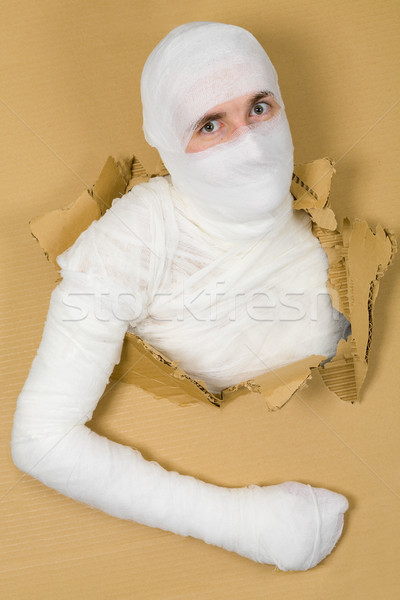 Man in costume mummy Stock photo © pzaxe