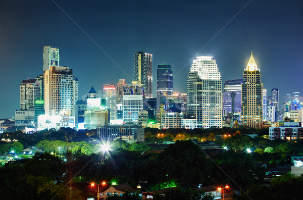 Night City Thaïlande Bangkok centre panorama ciel [[stock_photo]] © pzaxe