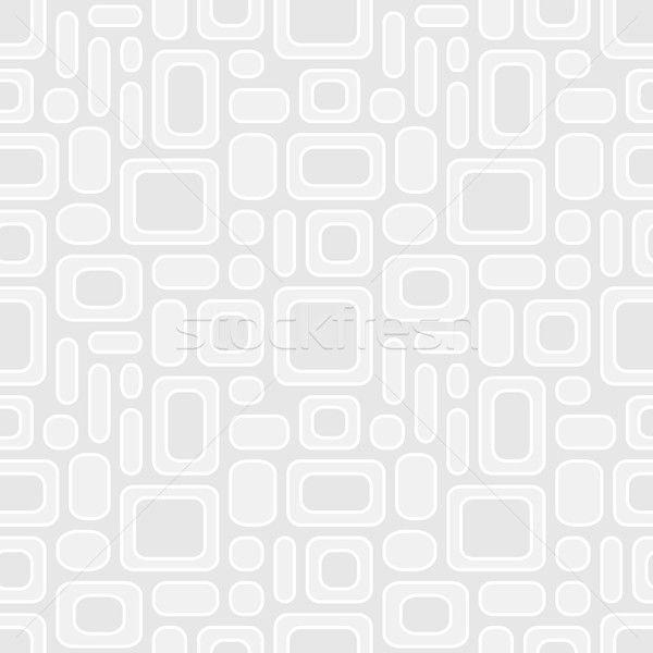 Simple geometric vector pattern - frames on gray background Stock photo © pzaxe