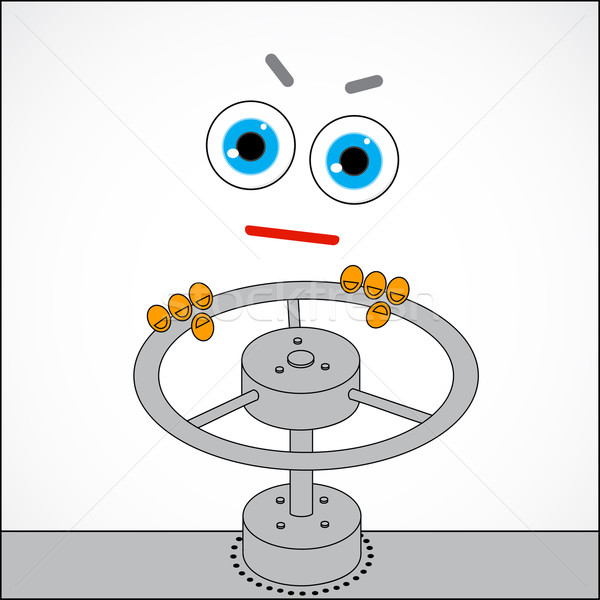 Vector illustration - overlapping of gas in the pipeline with a  Stock photo © pzaxe