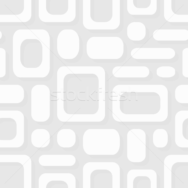 Simple geometric vector pattern - white frames abstract ornament Stock photo © pzaxe