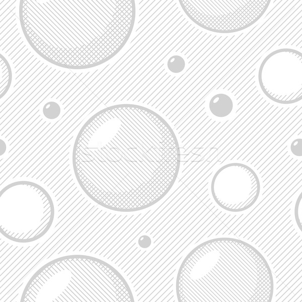 Abstract scetch vector pattern. Chaotically bubbles background Stock photo © pzaxe