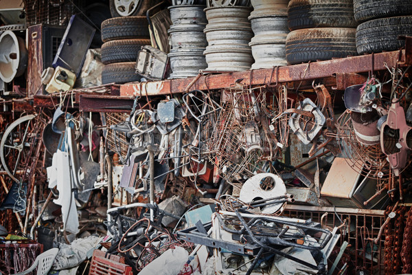 Unnecessary metal trash dump Stock photo © pzaxe