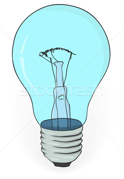 öreg elektromos villanykörte eps8 fehér fény Stock fotó © pzaxe