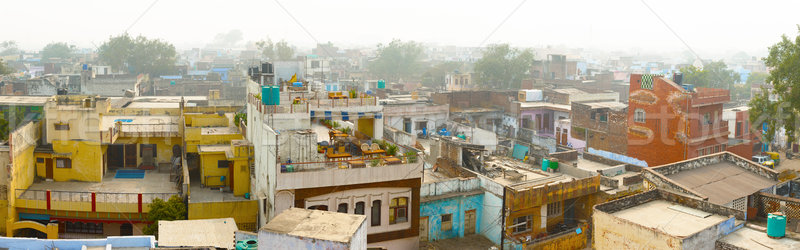 Panorama of indian city - Agra Stock photo © pzaxe