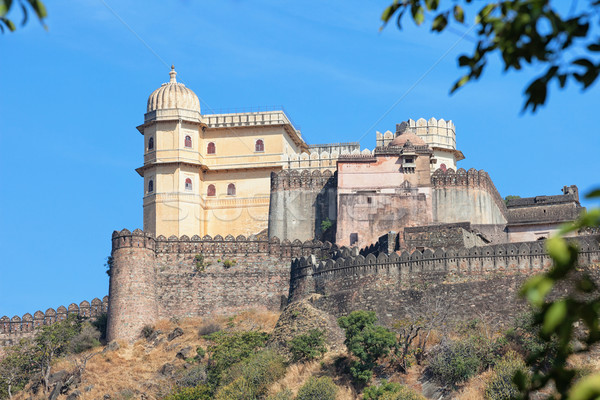 Inspiring View of Kumbhalgarh Fortress near Udaipur, India Stock photo © pzaxe