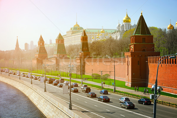 Beautiful, Onion-Domed Structures of the Kremlin in Moscow, Russ Stock photo © pzaxe